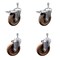 Service Caster 5 Inch SS High Temp Glass Filled Nylon 3/8 Inch Stem Caster Lock Brake SCC, 2PK SCC-SSTSTTL20S514-GFNSHT-381615-2-S2 - alternate 1